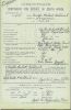 Walter Herbert Hillbrick enlistment certificate for WW1