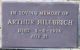 Arthur Edward Hillbrick Headstone