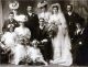              Edith Jessie (Dolly) Hillbrick & William John Dunstan wedding. 

                                     Back row: 
       Norman, unknown, unknown, Pauline Clara (Lena), Edith Jessie (Dolly), Harold.

                                     Front row: 
                     Mary, Elsie, William Dunstan, Jessie Sarah.

                               On Floor: Eileen Collins